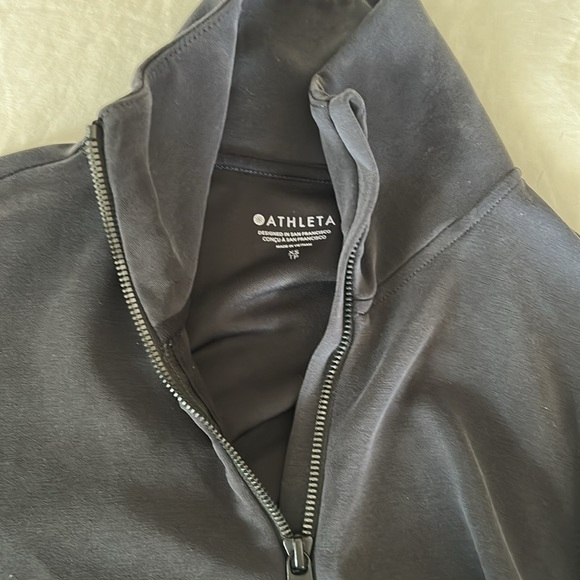 Athleta Seasoft luxe 1/4 zip Black size XS - Picture 4 of 4